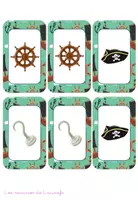 Vista previa - Hojas de trabajo - Juego de Memoria - Piratas - página 2