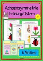 Vorschau - Arbeitsblätter - Symmetrie Ostern - Deckblatt