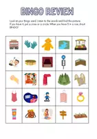 Vista previa - Juegos / Gamificación - BINGO REVIEW VOCABULARY - Portada