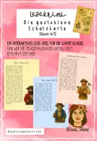 Vorschau - Arbeitsblätter - Lesekrimi Piraten – Die gestohlene Schatzkarte | Detektivspiel zum genauen Lesen (Klasse 4–5) - Deckblatt