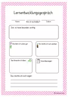 Vorschau - Lehrpläne/Lehrermaterial - Lernentwicklungsgespräch - Doku-Vorlage - Seite 1