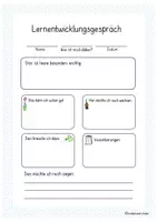 Vorschau - Lehrpläne/Lehrermaterial - Lernentwicklungsgespräch - Doku-Vorlage - Seite 2