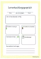 Vorschau - Lehrpläne/Lehrermaterial - Lernentwicklungsgespräch - Doku-Vorlage - Seite 3