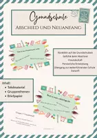 Vorschau - Stundenentwürfe - Abschied und Neuanfang Grundschule Reflexion 4-6 Klasse - Deckblatt