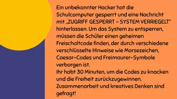 Vorschau - Arbeitsblätter - Escape Room Kryptologie & Geheimschriften (Klasse 8–10) Letzte Stunde vor den Ferien | Caesar-Verschlüsselung, Morsealphabet, Freimaurer-Chiffre, Brailleschrift & Winkeralphabet | Mit Lösungen - Seite 2