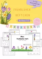Vorschau - Arbeitsblätter - Frühblüher-Heftchen für Klasse 1/2 - Deckblatt