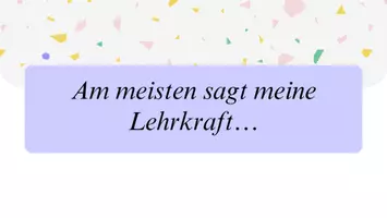 Vorschau - Präsentationen/Tafelbilder - Kennst du eigentlich deine Lehrkraft? - Seite 3