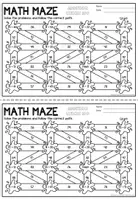 Math Maze - Addition within 100 (Christmas) | Navidad Sumas y restas ...