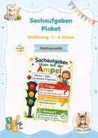 Vorschau - Poster - Sachaufgaben Mathematik · Klasse 1-2 · Plakat · kostenlos - Deckblatt