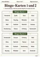 Vorschau - Spiele - Allgemeinwissen Bingo Unterrichtsspiel Klasse 5 bis 7 Vertretungsstunde - Seite 3