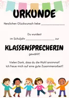 Vorschau - Anderer Materialtyp - Kassensprecher-Urkunde - Deckblatt
