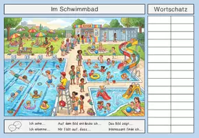 Vorschau - Arbeitsblätter - DaZ / IM SCHWIMMBAD / Wimmelbild - Seite 2
