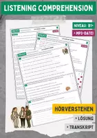 Vorschau - Arbeitsblätter - Listening Comprehension - AI Language Learning - Deckblatt