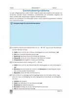 Vorschau - Arbeitsblätter - Extremalwertprobleme - Deckblatt