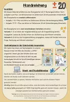 Vorschau - Arbeitsblätter - Zahlenraum 20 - Sparpaket (Klasse 1-2) - Seite 1