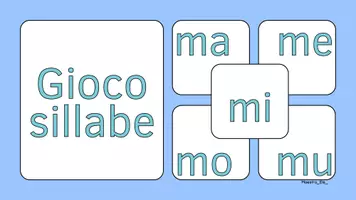 anteprima - Flashcard - Gioco sillabe ma-me-mi-mo-mu in stampato minuscolo - Pagina di copertina