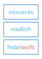 Vorschau - Arbeitsblätter - Adjektive Wortkarten - Seite 2