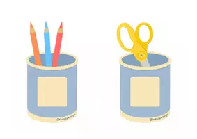 Aperçu - Jeux - Les pots à crayons – Associer quantité et représentation du nombre (1 à 6) | Atelier autonome PS-MS-GS – Thème de la rentrée - Page 2