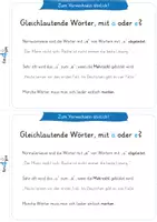 Vorschau - Arbeitsblätter - Mit ä oder e - Lern- und Übungsheft (mit editierbarem PDF!) - Seite 3