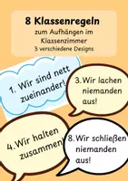 Vorschau - Merkblätter - Unsere Klassenregeln - Aushang - Deckblatt