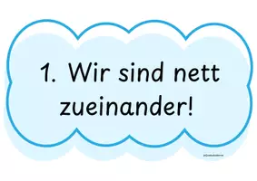Vorschau - Merkblätter - Unsere Klassenregeln - Aushang - Seite 1