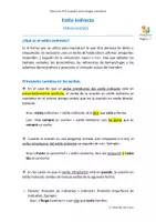 Vorschau - Arbeitsblätter - Estilo indirecto - Explicaciones + ejercicios (B2) - Seite 1