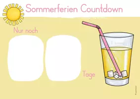 Vorschau - Poster - Sommerferien Countdown - Visualisierung für Klasse 1-4 - Seite 2