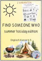 Vorschau - Spiele - Find Someone Who - Summer Holiday Edition (Kl. 4-6) - Deckblatt