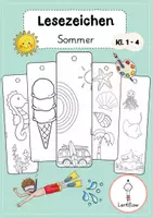 Vorschau - Mal- und Bastelvorlagen - Lesezeichen Sommer | Ausmalbilder | Kl. 1 - 4 - Deckblatt