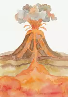 Vorschau - Arbeitsblätter - Wutvulkan Wutexplosion Plakat (Montessori & Waldorf) - Seite 1