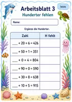 Vorschau - Arbeitsblätter - Hunderter Zehner Einer | Mathematik Klasse 3 | 6 Arbeitsblätter als PDF - Seite 3