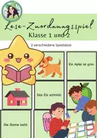 Vorschau - Spiele - Lese-Zurodnungsspiel - Lesen üben / Klasse 1 und 2 - Deckblatt