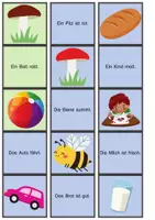 Vorschau - Spiele - Lese-Zurodnungsspiel - Lesen üben / Klasse 1 und 2 - Seite 3
