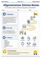 Vorschau - Spiele - Allgemeinwissen Wissenspfad Unterrichtsspiel Klasse 5 bis 7 Vertretungsstunde - Deckblatt