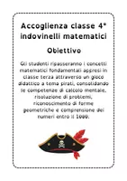 anteprima - Esercizi - Accoglienza Matematica classe quarta - indovinelli matematici con i pirati - Pagina 1
