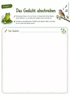 Vorschau - Arbeitsblätter - Gedicht-Portfolio | Gedichtvortrag | Lyrik | Kreative Portfolioarbeit | Deutsch - Seite 2