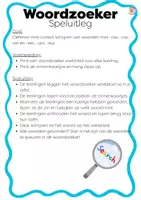 Voorbeeld - Spelling - woordzoeker - Pagina 1
