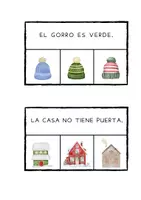 Vista previa - Tarjetas / Manipulativos - LECTURA FRASE SIMPLE INVIERNO - página 1