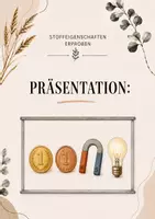 Vorschau - Präsentationen/Tafelbilder - "Stoffeigenschaften erproben": Präsentation - Deckblatt