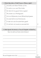 Vorschau - Klassenarbeiten - Lernzielkontrolle Grammatik - Zeiten, Satzglieder - Seite 2