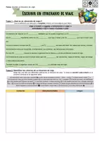 Vorschau - Unterrichtsreihen - Escribir un itinerario de viaje (Grundlagenmaterial) - Deckblatt