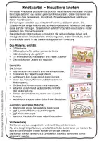 Vorschau - Aufgabenkarten - Haustiere kneten – Knetkartei zur Feinmotorik für Kindergarten, Vorschule, Grundschule & Förderunterricht - Seite 1