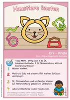 Vorschau - Aufgabenkarten - Haustiere kneten – Knetkartei zur Feinmotorik für Kindergarten, Vorschule, Grundschule & Förderunterricht - Seite 3