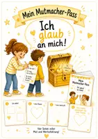 Vorschau - Arbeitsblätter - Mein Mutmach Pass – Mut machen, Selbstwert stärken | Wertschätzung & Klassenklima | Sozialkompetenz | Grundschule Klasse 1–4 (gelb) - Deckblatt