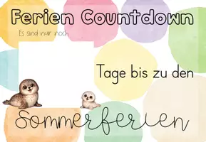 Vorschau - Poster - Sommerferien Countdown Seehund | Classroommanagement - Seite 3