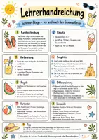 Vorschau - Stundenentwürfe - Sommer-Bingo vor und nach den Sommerferien - Seite 1