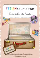 Vorschau - Anderer Materialtyp - Feriencountdown - Koffer-Puzzle - Deckblatt