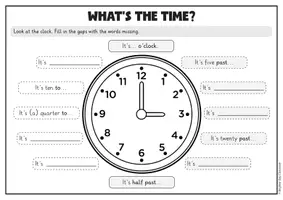 Vorschau - Arbeitsblätter - Telling the Time – Arbeitsblätter Mega Pack | Englisch | 2-fach differenziert - Seite 2
