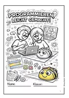 Vorschau - Arbeitsblätter - Programmieren lernen mit Blue-Bot & Scratch – Arbeitsheft - Deckblatt