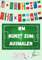 Vorschau - Mal- und Bastelvorlagen - Wm ausmalen, Doodle, Kunst, - Deckblatt